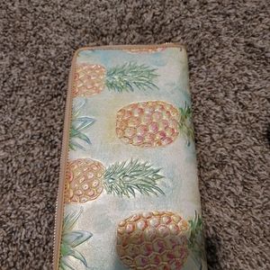 Brahmin skylar pineapple wallet